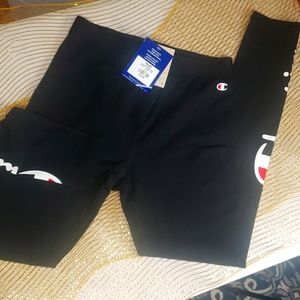 NWT..Womens Champion Cotton Leggings..Black..Size M
